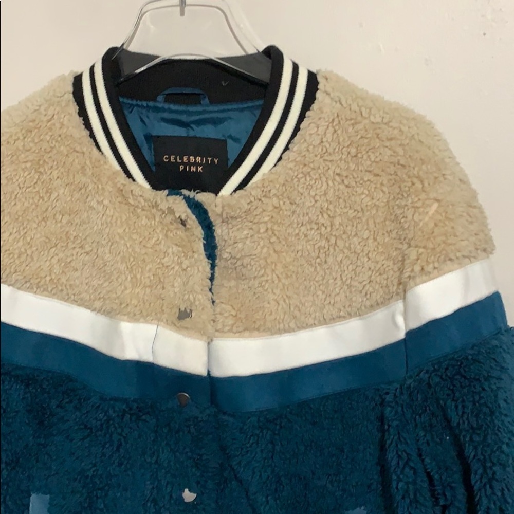 Celebrity pink Sherpa bomber jacket XL 🎈 - Picture 3 of 6